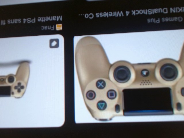 Manette ps4 couleur or