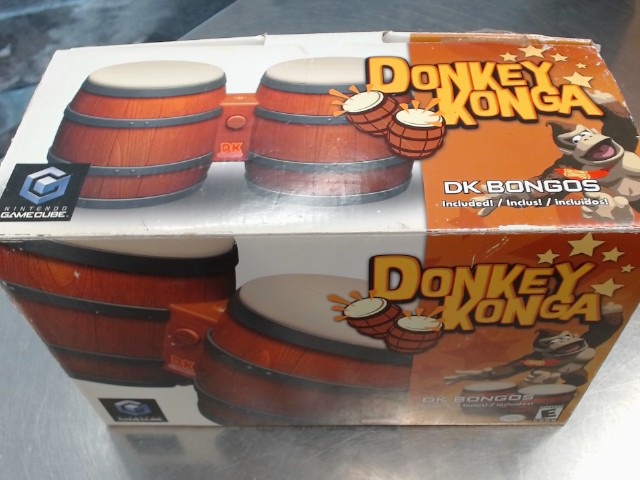Donkey konga + bongos gamecube