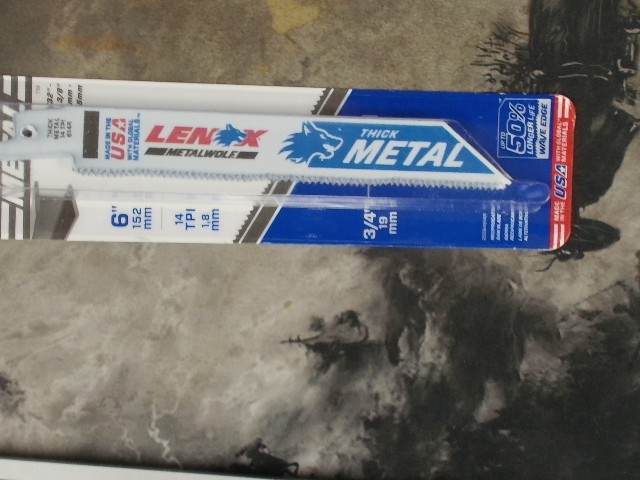 Lame de scie va et vient a metal