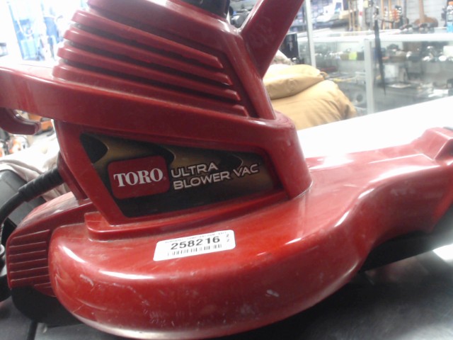 Souffleur de feuille rouge avec poche