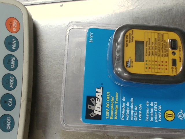 Testeur de tension de prise gfci 120v ca