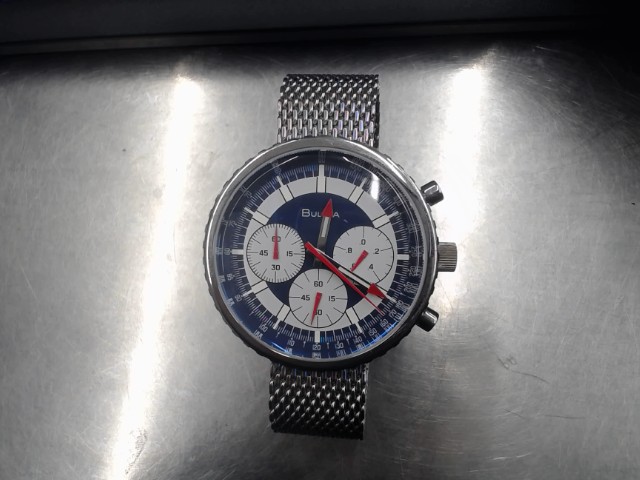 Montre argent face bleu sapphire glass