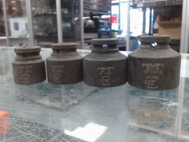 Lot de 4 douille hilti