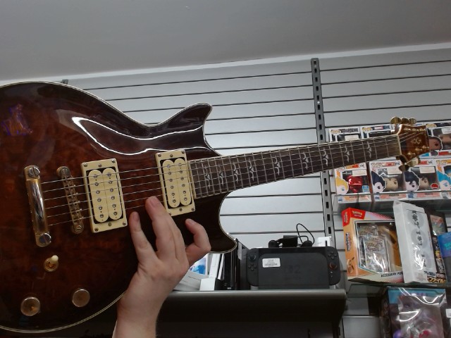 Guitare electrique dans le case