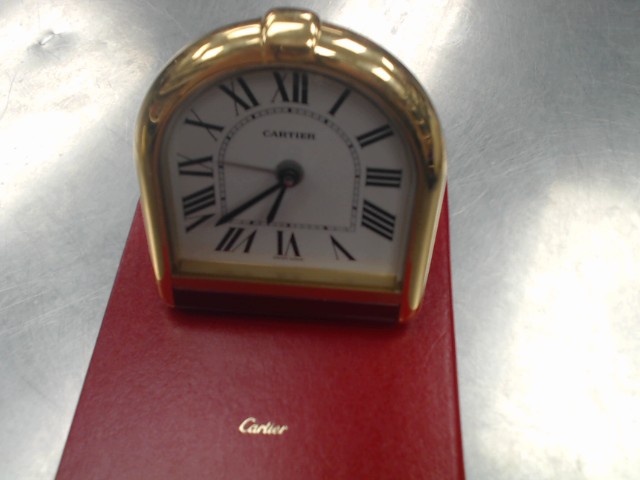 Cartier alarm quartz clock