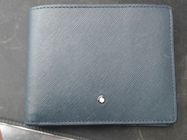 Wallet montblanc blue marin