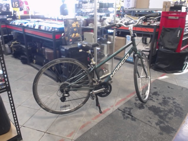 V�lo hybride vert c�dre 14 pouces small