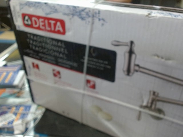 Single hole wall mount pot filler