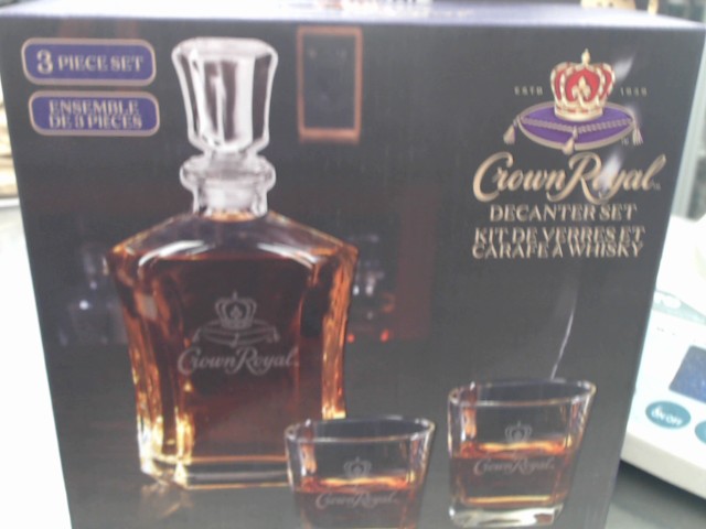 Kit de verre et karafe crown royal