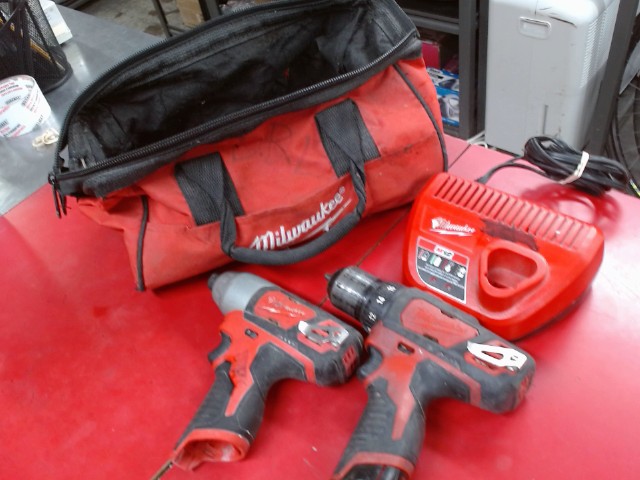 Kit perceuse/impact m12+1 batt+chrg+sac