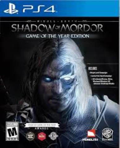 Middle earth: shadow of mordor ps4
