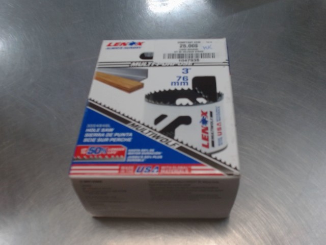 Kit de holesaw 3'' 76mm (neuf)