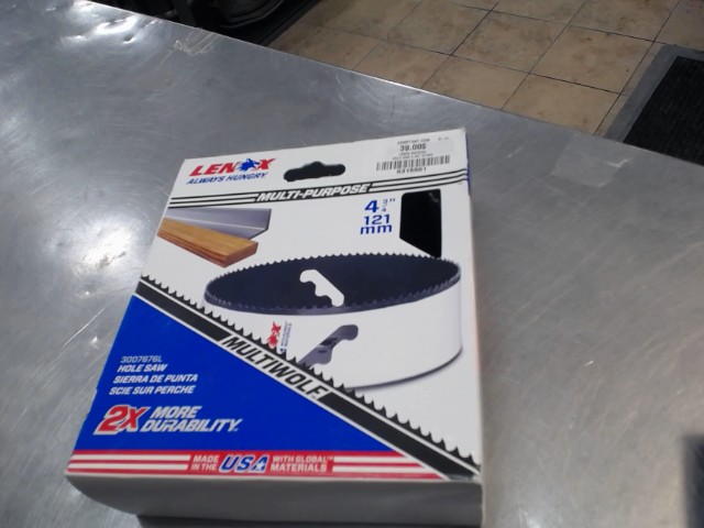 Hole saw 4 3/4'' 121mm neuf