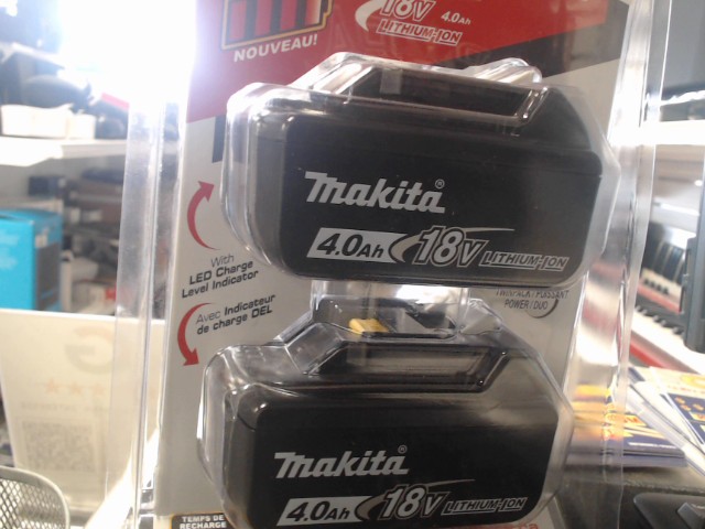 Double pack battery makita 4.0ah