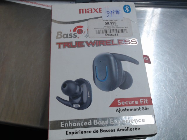 Maxell bass 13 true wireless brand new