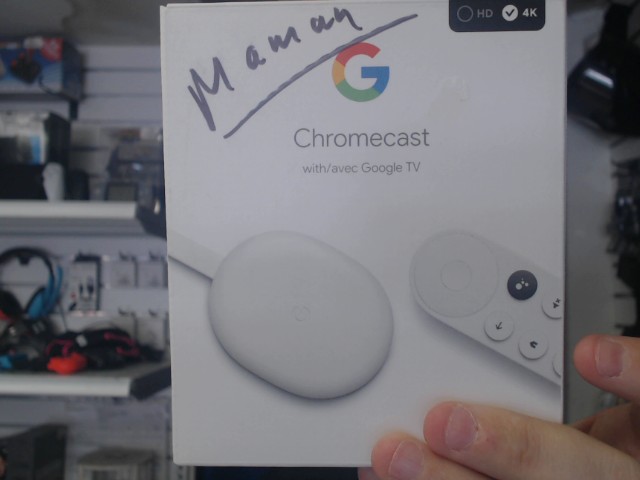 Chromecast 4k + boite