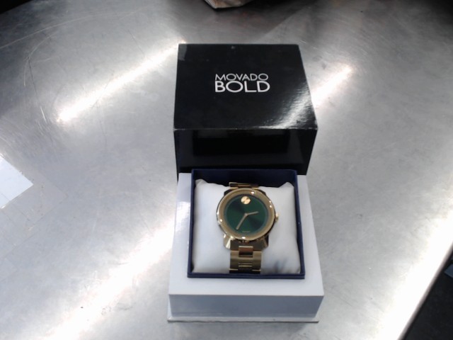 Movado bold green watch