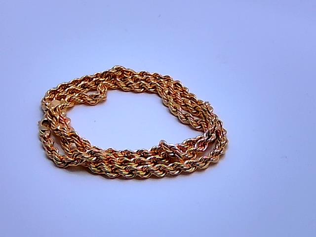 CHAINE TORSADE EN OR 10KT