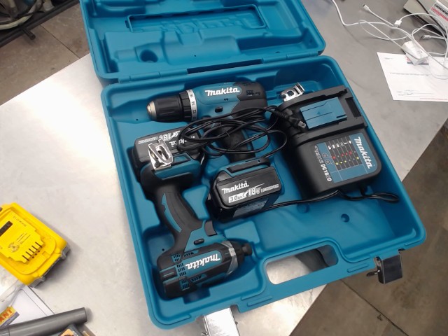 Kit drill impact 2 batt+chargeur boite