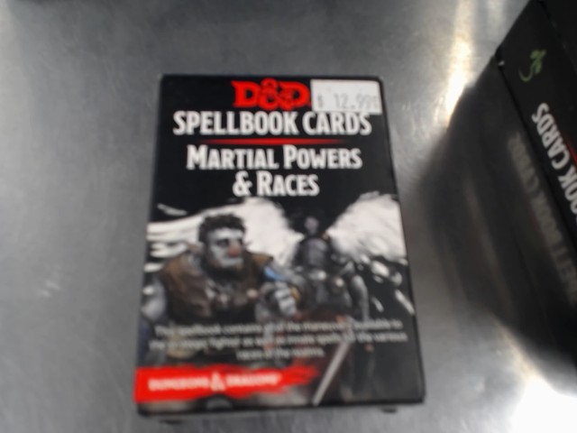 Martial powers & race spellbook card