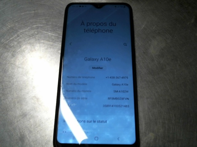 Galaxy a10e noir