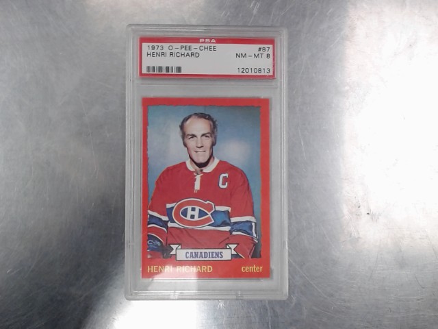 1973 o pee chee henri richard nm-mt 8