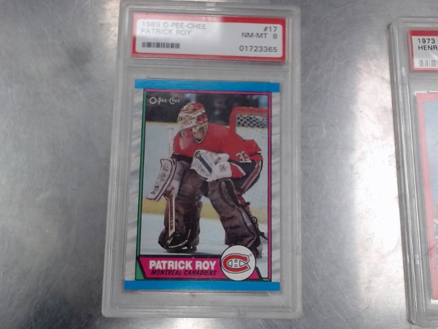 1989 o pee chee patrick roy nm-mt 8