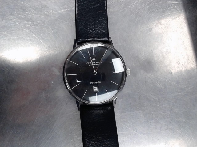 Hamilton watch intra-matic leather
