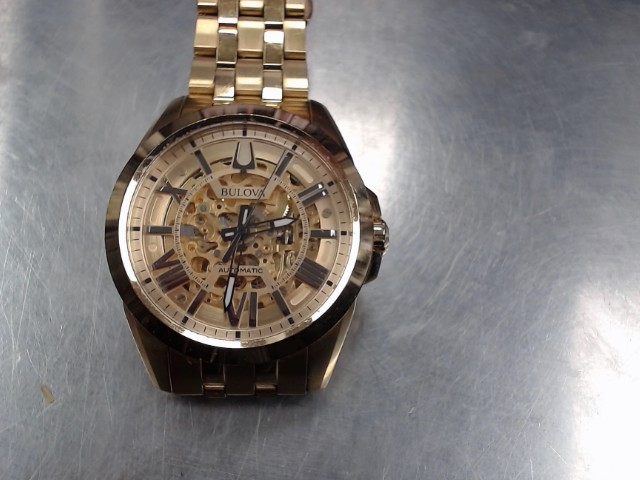 Bulova skeleton men automatic watch