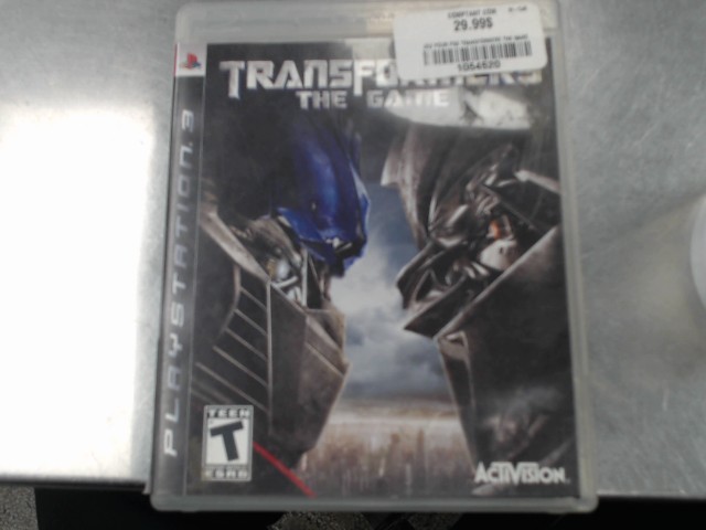 Jeu pour ps3 transformers the game
