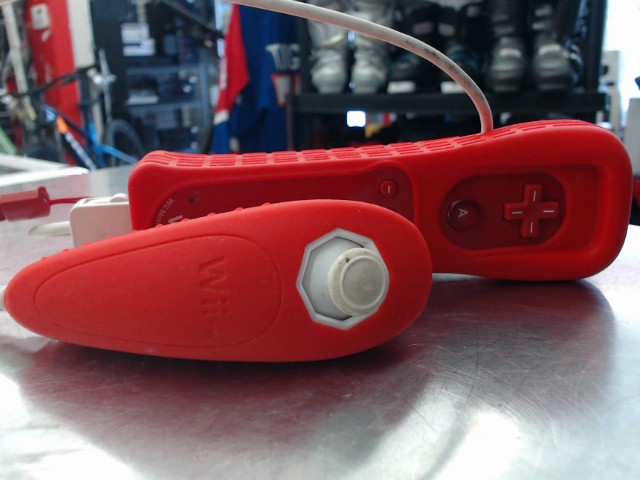 Wiimote rouge + joycon