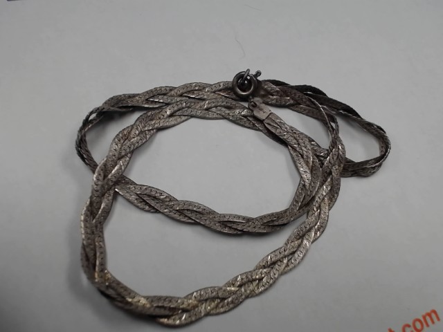 Chaine twister argent