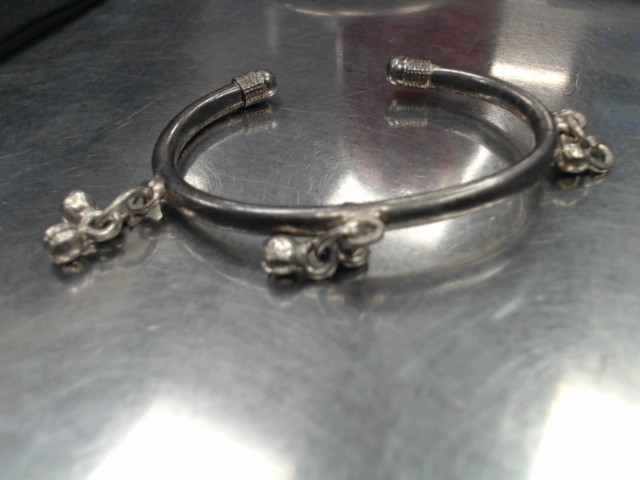 Bracelet solide avec charme rond 925