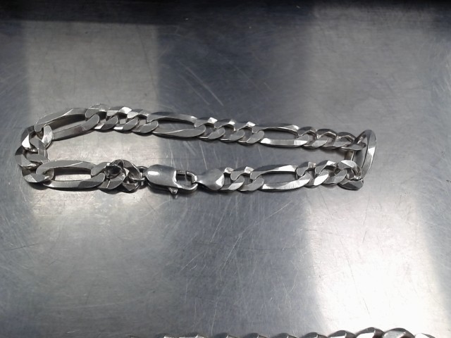 Bracelet argent maille alternee 3/1