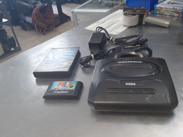 Sega genesis+2jeux+man (no cable tv)