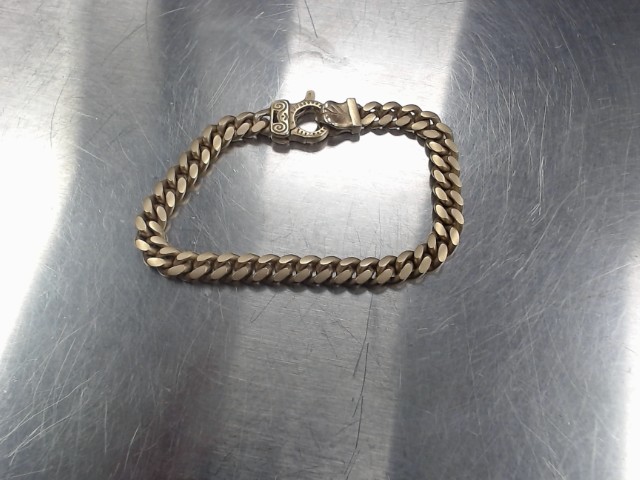 Bracelet cubain gold plated 18kt vermeil