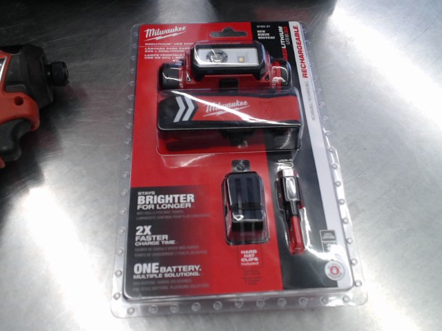 Lampe frontal  milwaukee usb  3.0