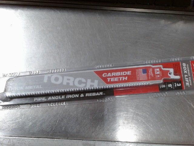 Pack 3 blade sawzall carbide tickmetal