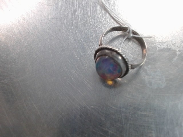 Bague argent pierre orange