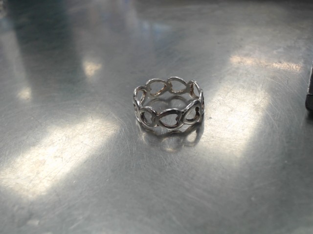 Bague silver 925 coeurs