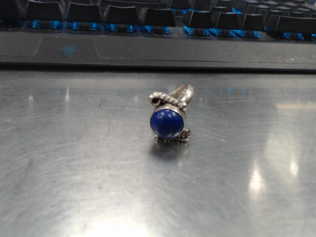 Bague silver 925 pierre bleue