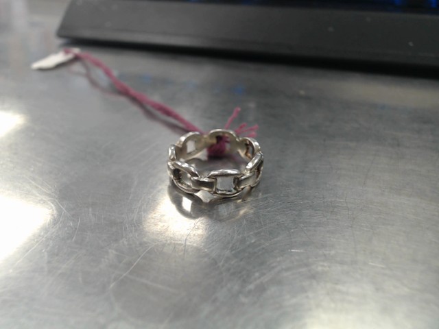 Bague silver 925 maillons marine petite