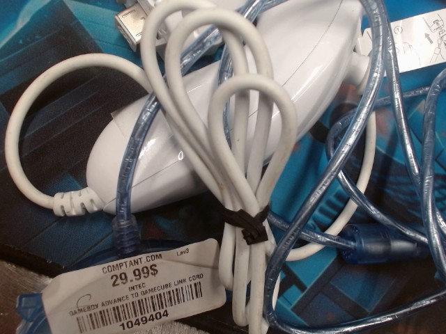 Gameboy advance to gamecube link cord