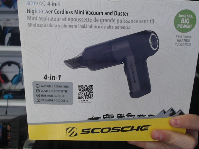 Aspirateur et epoussette 4 en 1