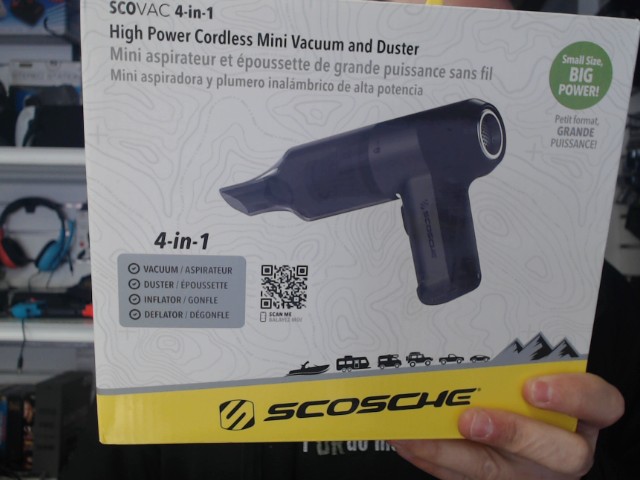 Mini aspirateur et epoussette 4 en 1