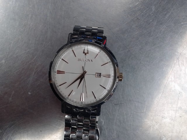 Montre stainless cadran blanc quartz