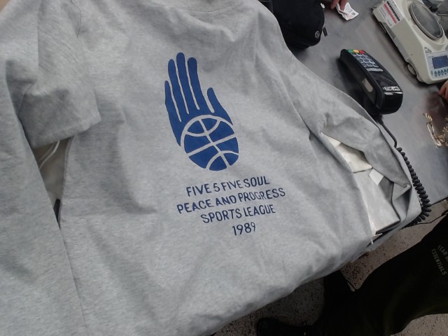 Long sleeve gris et bleu triple 5 soul