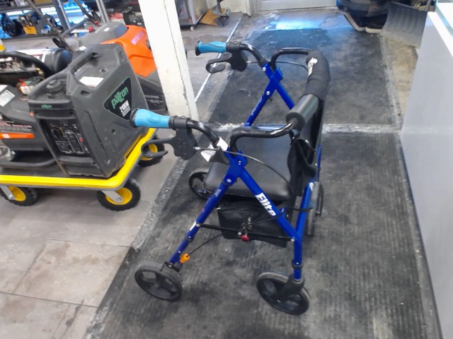 Marchette avec roue bleue