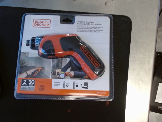 Rechargeable screwdriver