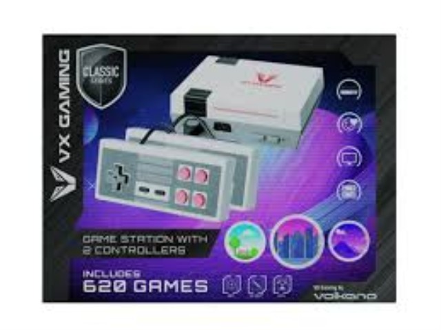 Game station with 2 controllers 620 jeux